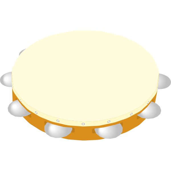 SVG Tambourine vector illustration