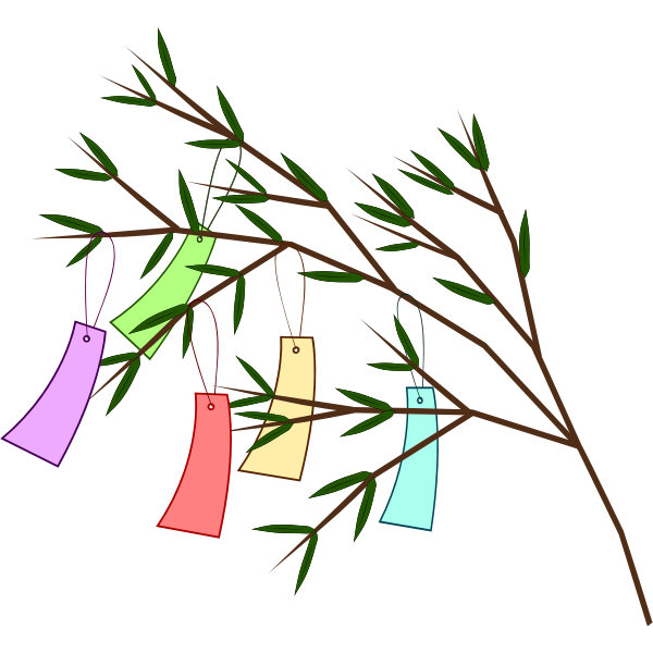 SVG Tanabata Wish Tree