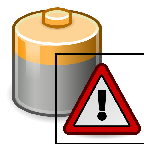 SVG tango battery caution