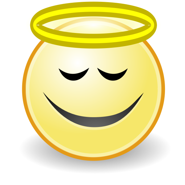 SVG tango face angel