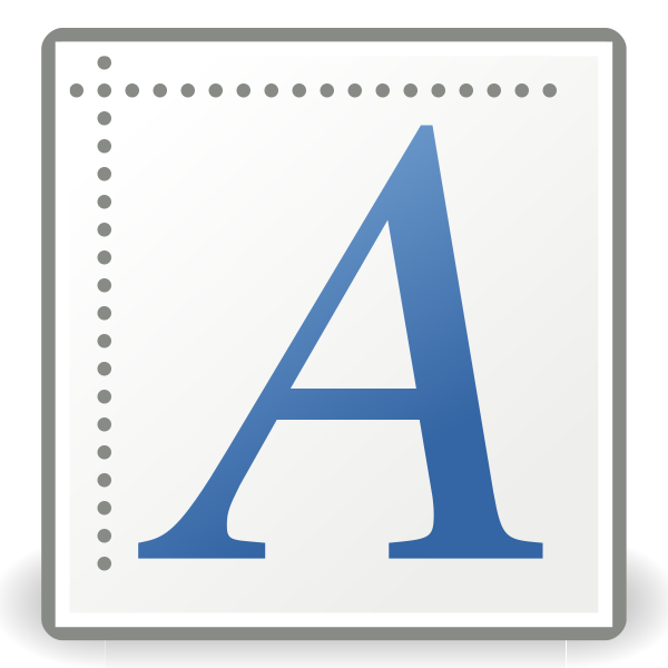 SVG tango font x generic