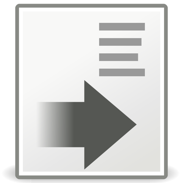 SVG tango format indent more