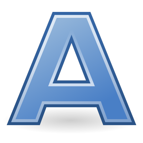 SVG tango format text bold