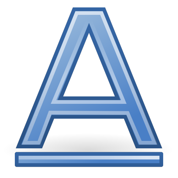 SVG tango format text underline