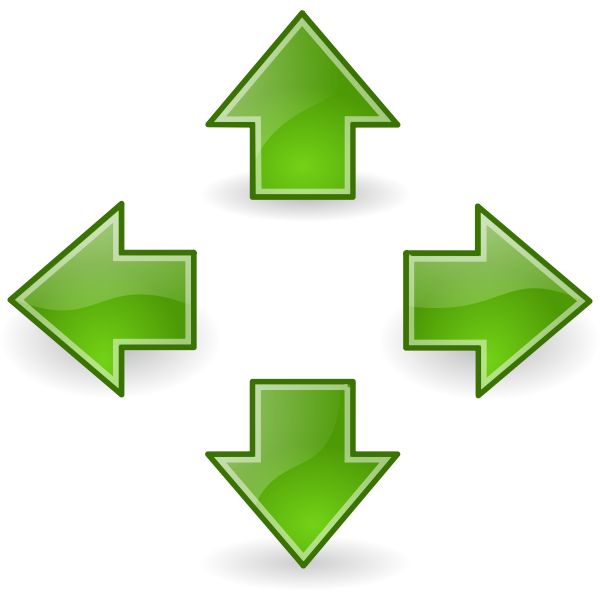SVG tango green arrows