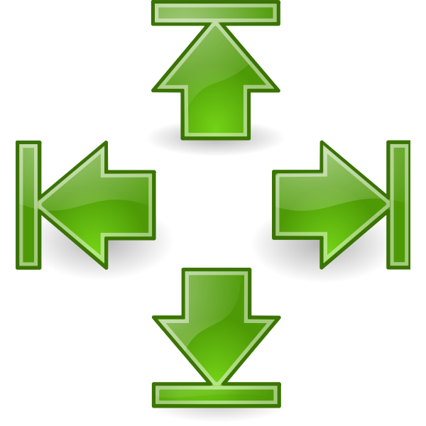 SVG tango green arrows set 2
