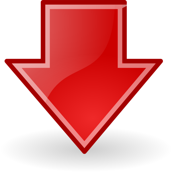 SVG tango red go down