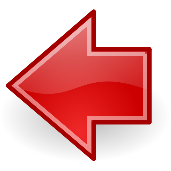 SVG tango red go previous