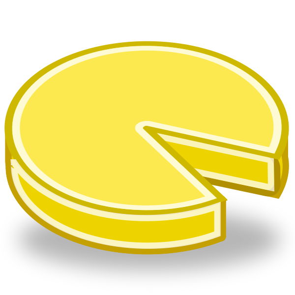 SVG Tango Style Cheese Wheel
