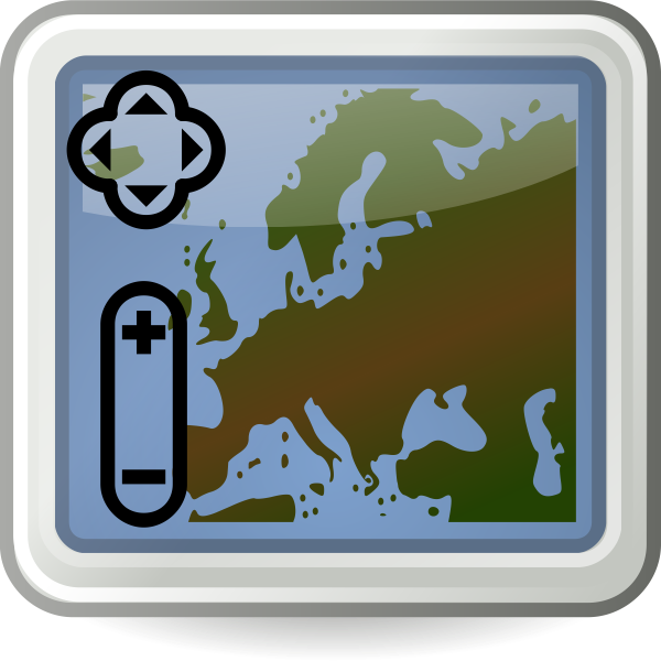 SVG Tango style map application icon vector clip art