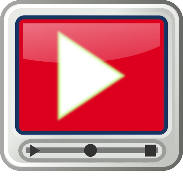 SVG tango style video player icon