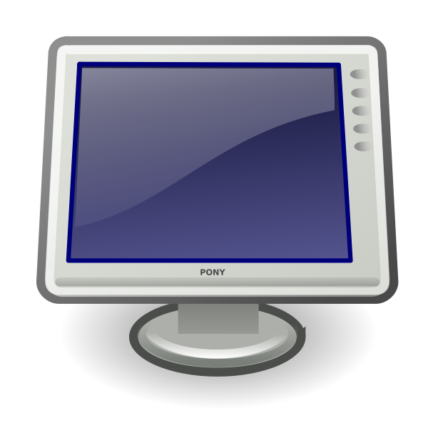SVG Tango video display icon vector image