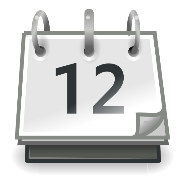 SVG tango x office calendar