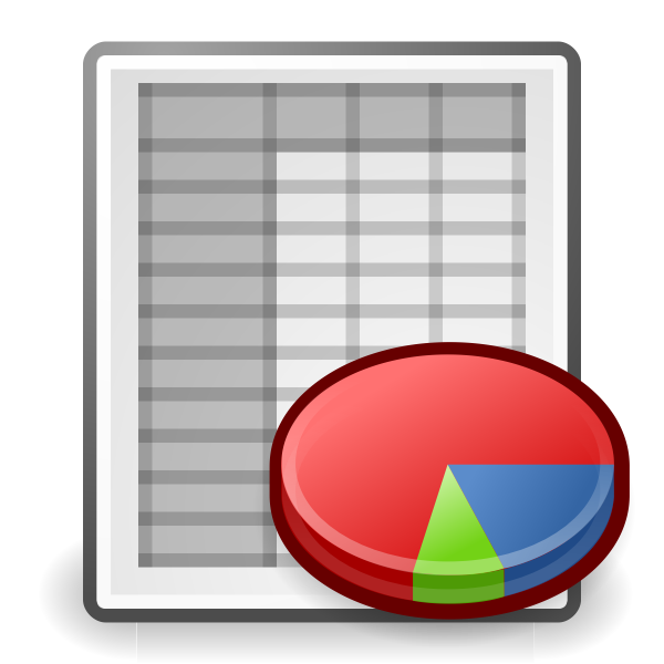 SVG tango x office spreadsheet