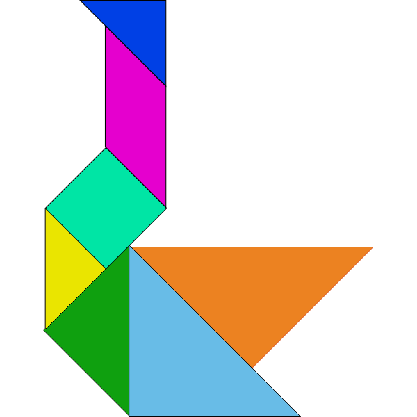 SVG Tangram geometric shape