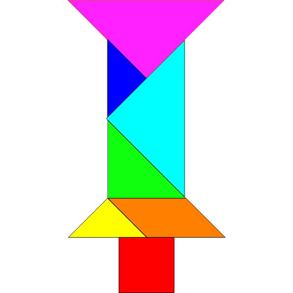 SVG tangram saturated