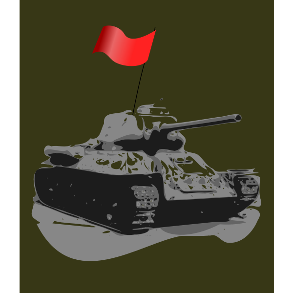 SVG Tank T-34 1931 vector image