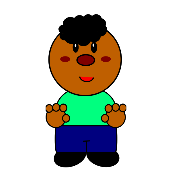 SVG Tanned boy