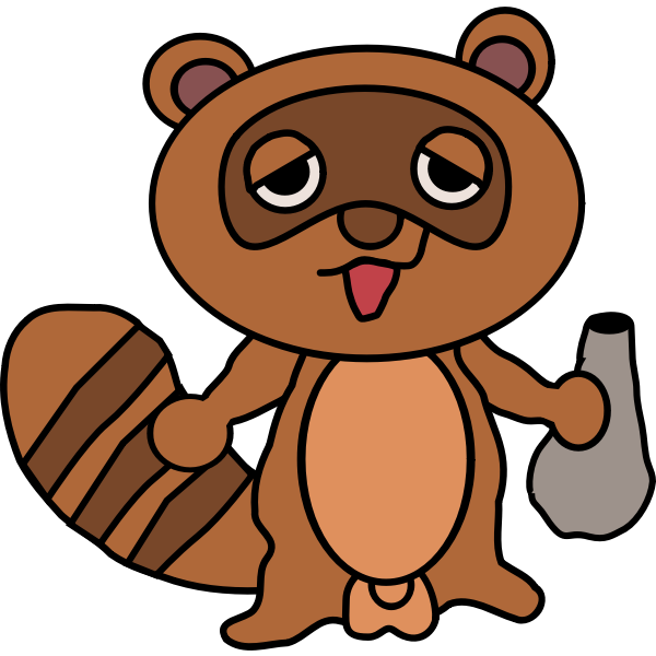 SVG Tanuki vector graphics
