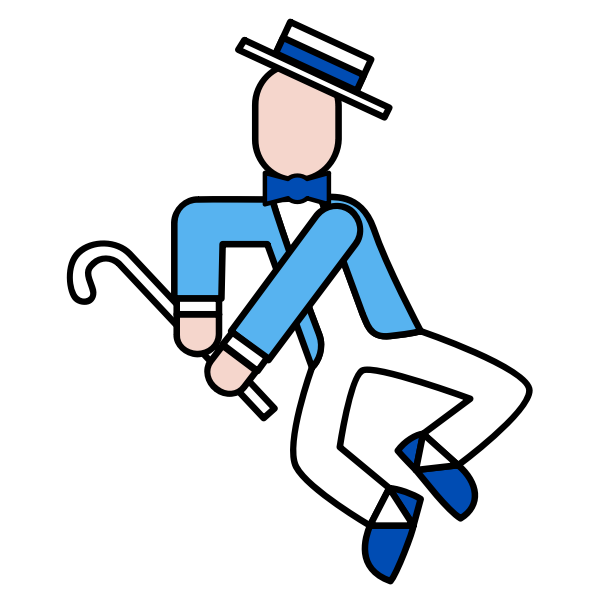 SVG Tap dancer icon