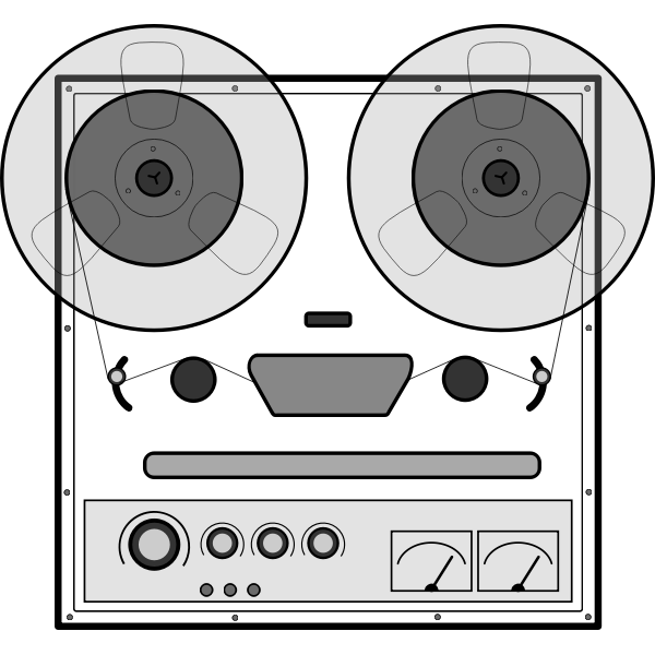 SVG Tape recorder vector drawing