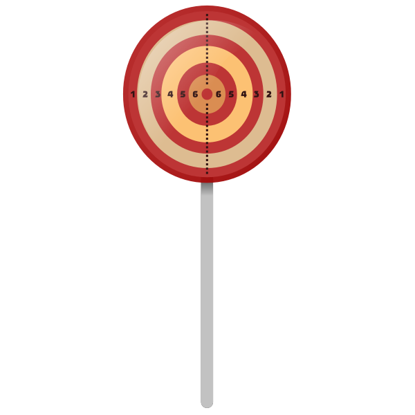 SVG Target on a pole