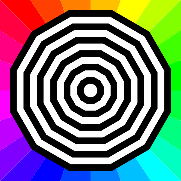 SVG Target on colorful background