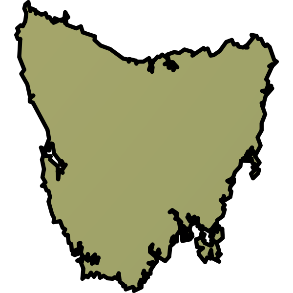 SVG Tasmania shaded
