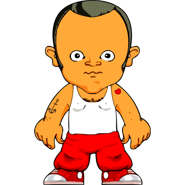 SVG Tattoed man