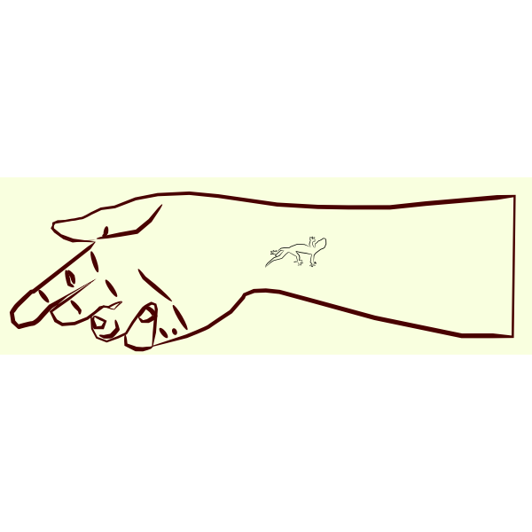 SVG Tattooed hand