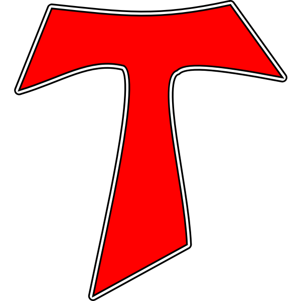 SVG Tau Cross vector drawing
