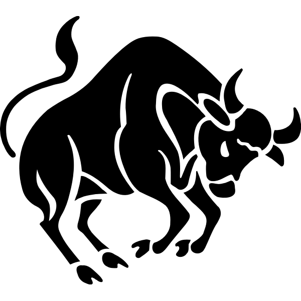 SVG Taurus black illustration