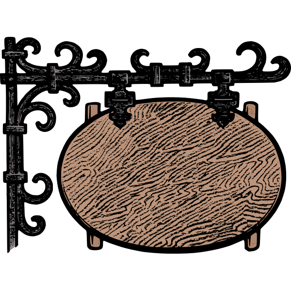 SVG Tavern sign frame