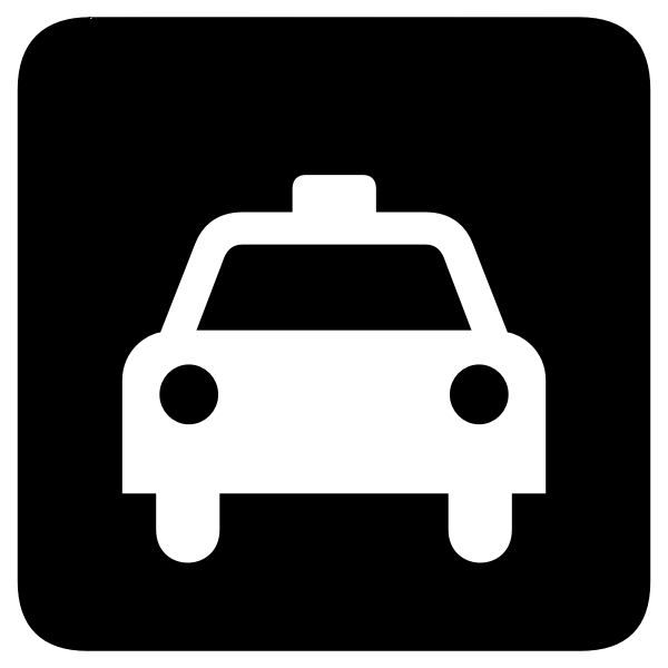 SVG Taxi sign vector image