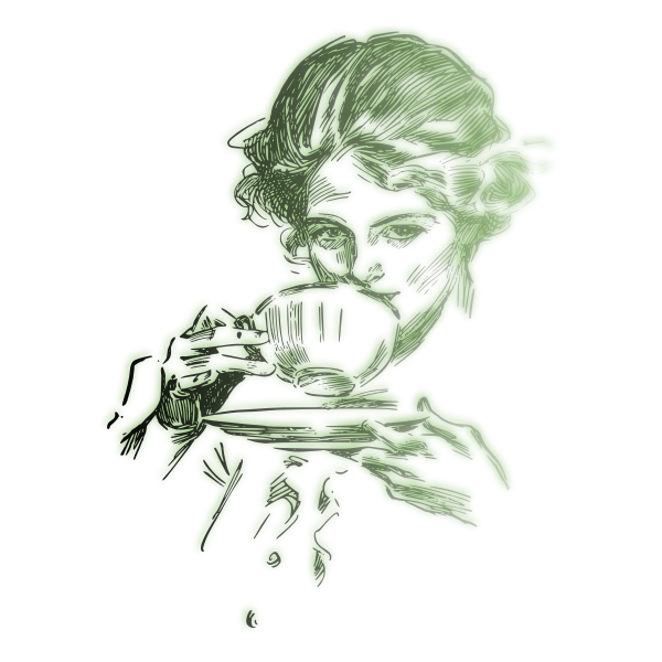 SVG Tea drinking