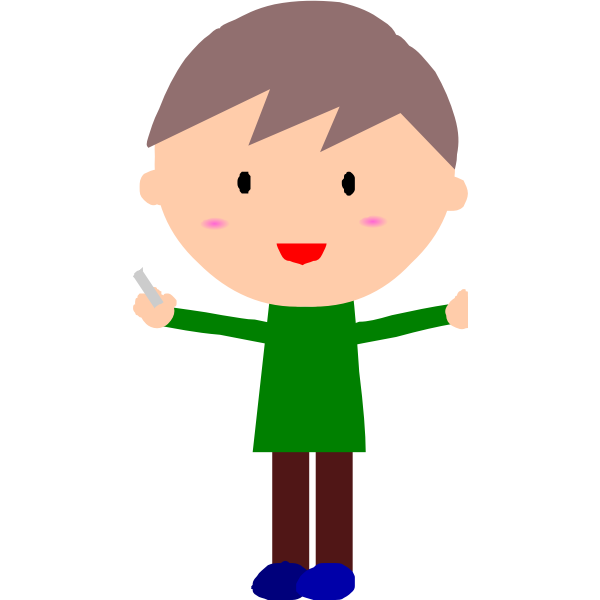 SVG Teacher with chalk