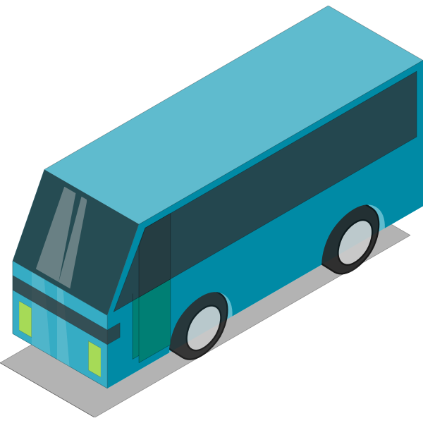 SVG Teal bus
