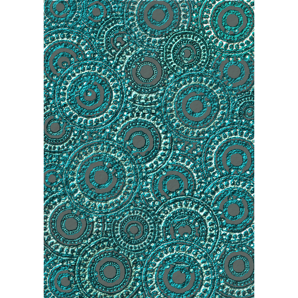 SVG Teal Circle Pattern Scrapbook Paper