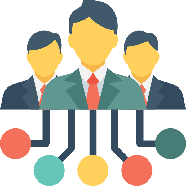 SVG Team of businessmen