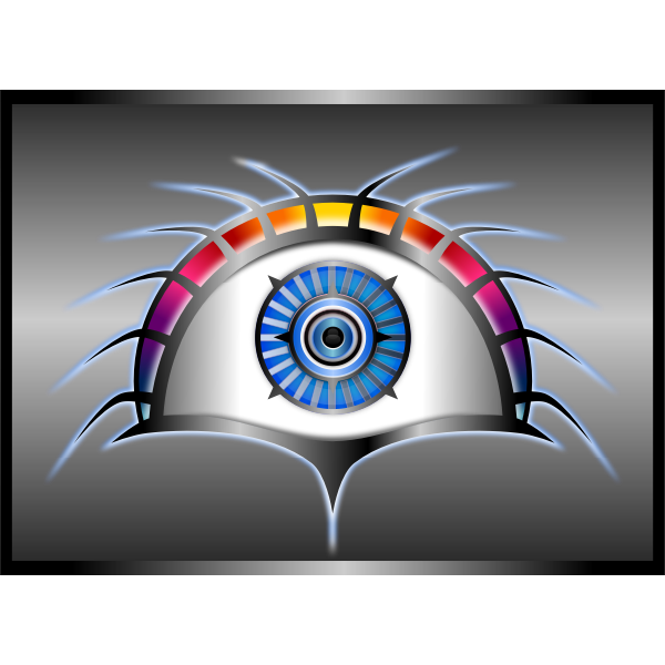 SVG Tech Eye Vector Clip Art
