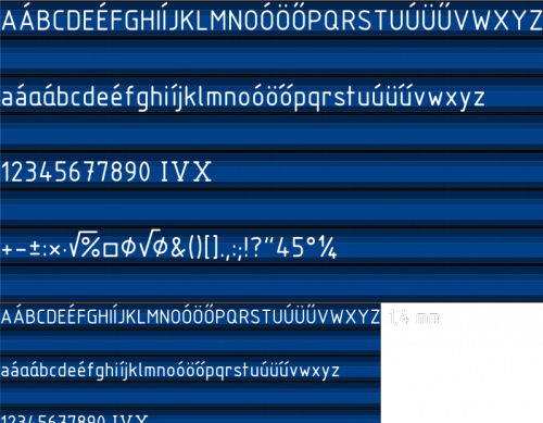 SVG technical lettering II