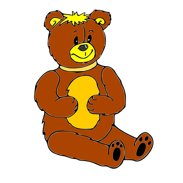 SVG Teddy bear 4