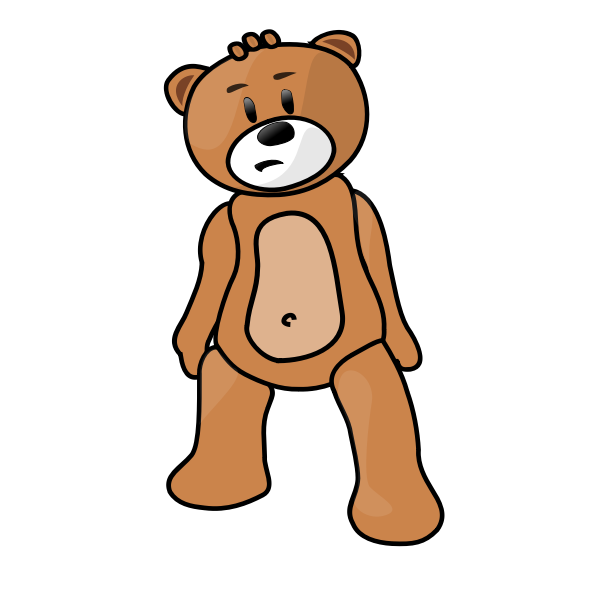 SVG Teddy bear vector clip art