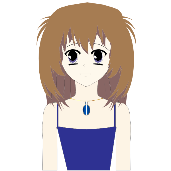 SVG Teenage girl
