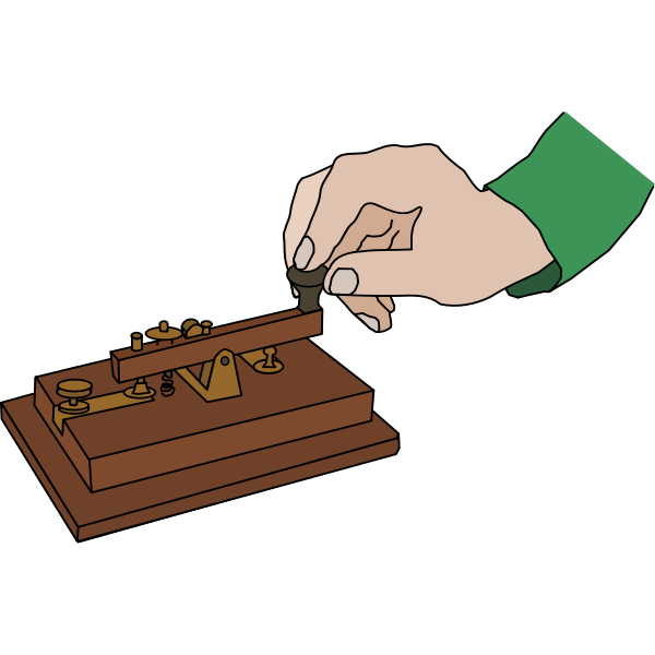 SVG Telegram machine color drawing