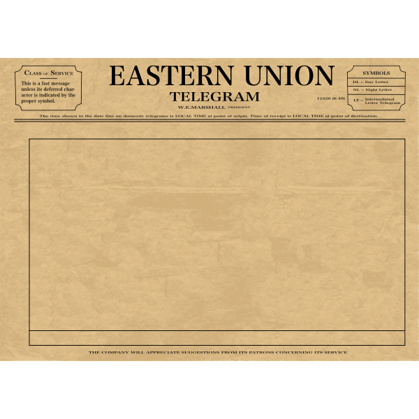 SVG Telegram paper