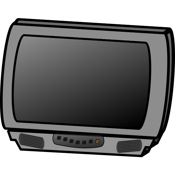 SVG Television receiver vector drawing