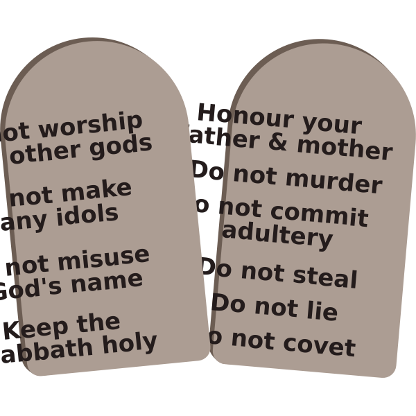 SVG Ten Commandments