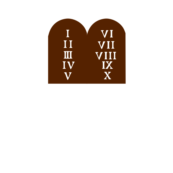 SVG Ten Commandments board vector image