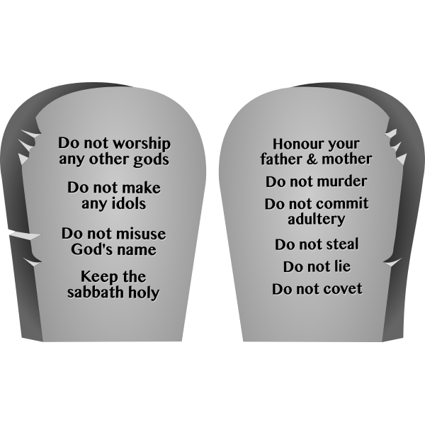 SVG Ten Commandments image